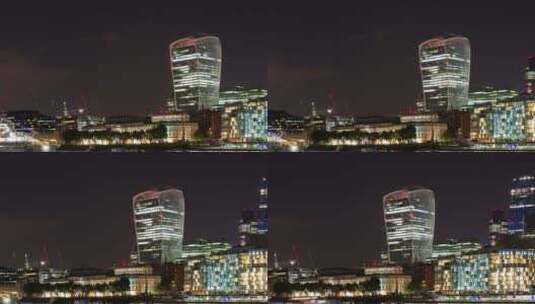 伦敦城的夜晚高清在线视频素材下载