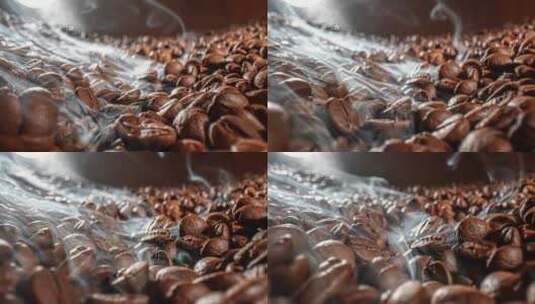 咖啡种子特写高清在线视频素材下载