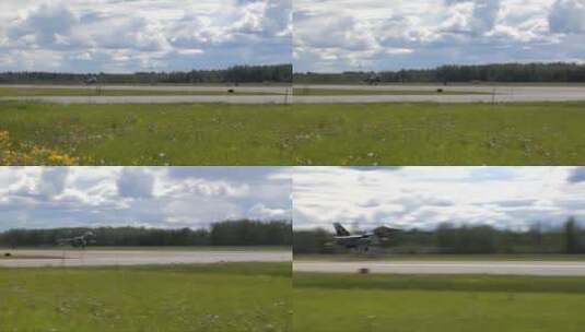 喷气式飞机起飞高清在线视频素材下载