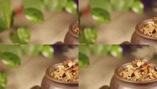 拌饭菜炒茄丁茄鲞高清在线视频素材下载