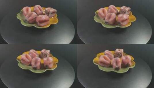 秋天里的美食柿饼高清在线视频素材下载