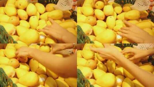 超市购买芒果高清在线视频素材下载