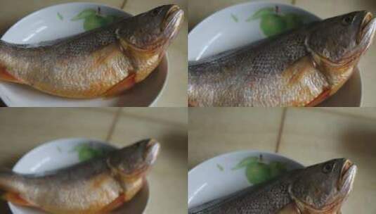 【镜头合集】清洗黄花鱼掉色高清在线视频素材下载