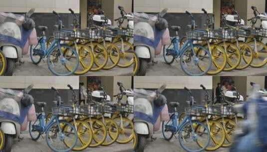 城市共享单车高清在线视频素材下载