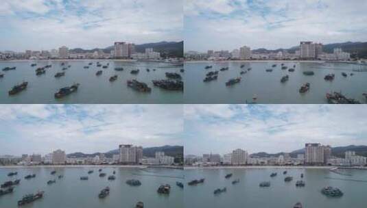 渔船航拍视频高清在线视频素材下载