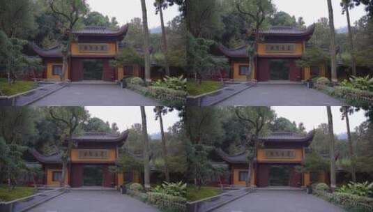 杭州飞来峰永福寺禅院风景高清在线视频素材下载