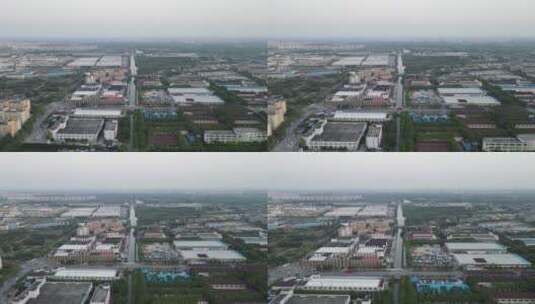 上海闵行区浦江镇全景4K航拍高清在线视频素材下载