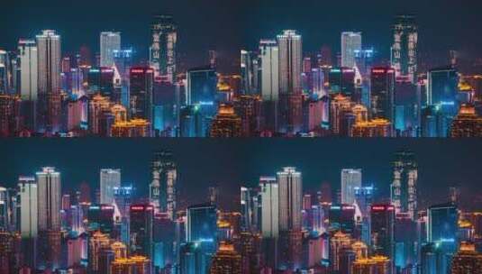 重庆夜景延时高清在线视频素材下载