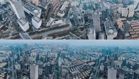 上海浦东支付宝大厦航拍空镜高清在线视频素材下载