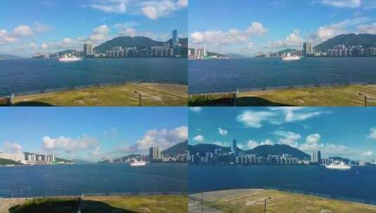香港维多利亚港口延时高清在线视频素材下载