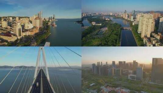 厦门城市风光合集高清在线视频素材下载