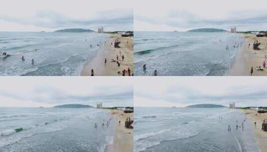惠州双月湾前进旋转海面高清在线视频素材下载