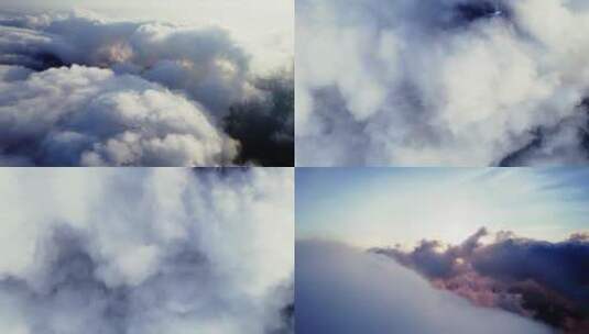 4k航拍清晨云海云层高清在线视频素材下载