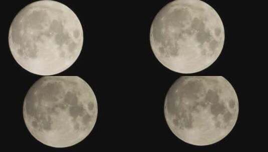 高分辨率镜头里的月球高清在线视频素材下载