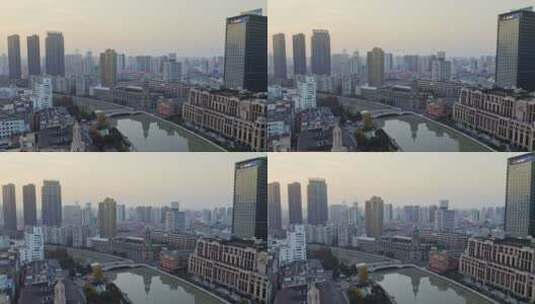 上海苏州河城市生态美景高清在线视频素材下载