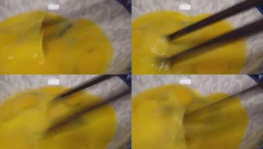 鹌鹑蛋磕鹌鹑蛋蛋黄打蛋液高清在线视频素材下载