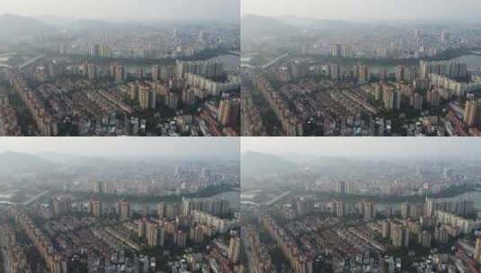 广州城区城市风光航拍高清在线视频素材下载