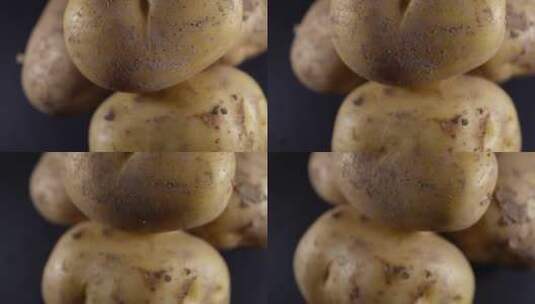 土豆马铃薯粗粮高清在线视频素材下载