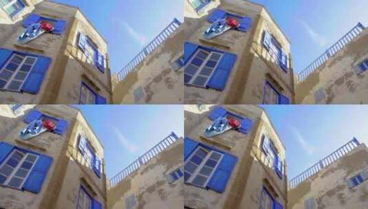 摩洛哥建筑仰拍高清在线视频素材下载