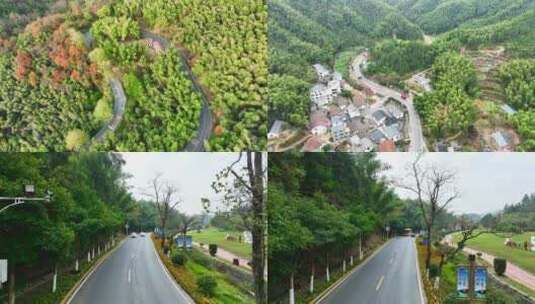 山林中道路高清在线视频素材下载