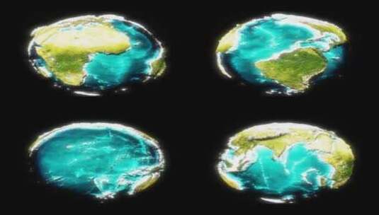 3D循环旋转地球高清在线视频素材下载