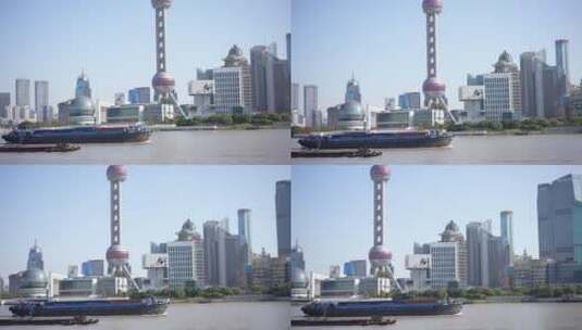 上海东方明珠外滩景区高清在线视频素材下载