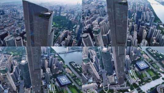 广州国际金融中心大厦高清在线视频素材下载