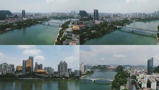 合集视频广西柳州城市风光多镜头4K航拍高清在线视频素材下载