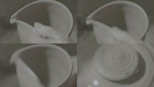 拉坯制陶陶瓷制作LOG高清在线视频素材下载
