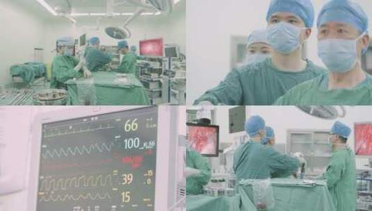 外科手术 手术治疗 急救抢救 手术室 做手术高清在线视频素材下载