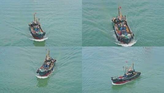 渔船出海高清在线视频素材下载
