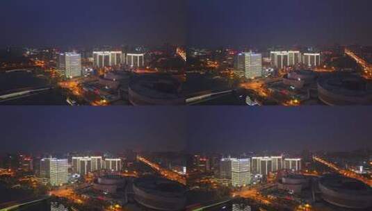成都新川创意科技园夜景高清在线视频素材下载