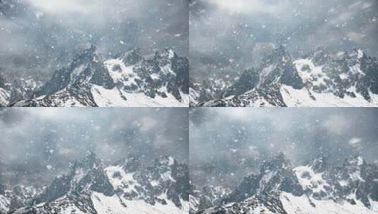 【4K】雪山高清在线视频素材下载