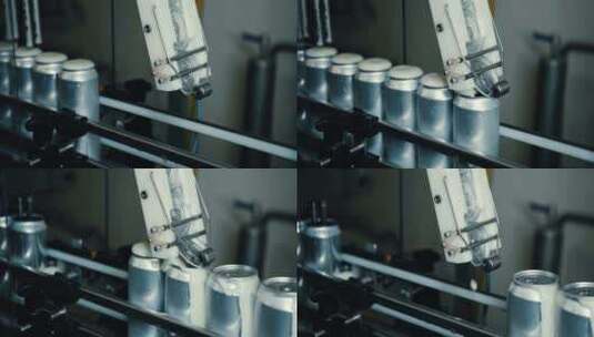 青岛啤酒工厂生产流水线高清在线视频素材下载