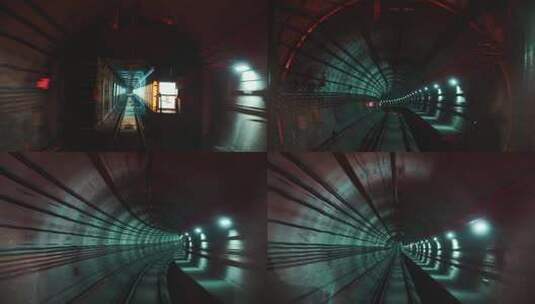 成都地铁9号线时空隧道4K25高清在线视频素材下载