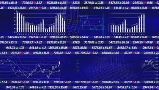 数据指数金融数字股市数字高清在线视频素材下载
