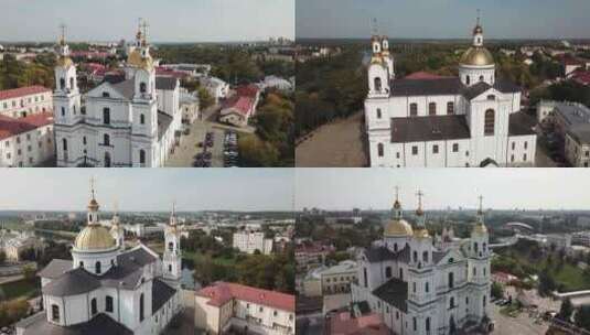 维捷布斯克市圣母升天主教座堂高清在线视频素材下载