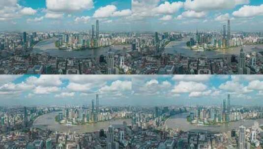 上海航拍延时高清在线视频素材下载