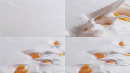 水果风味酸奶高清在线视频素材下载