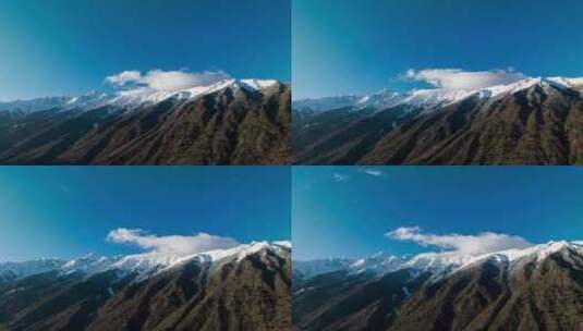 西藏那曲嘉黎雪山延时高清在线视频素材下载
