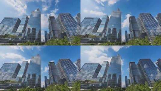 深圳高楼大厦CBD延时高清在线视频素材下载