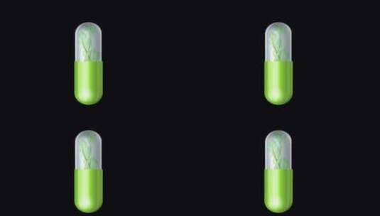 漩涡绿叶天然药片制药V2高清在线视频素材下载