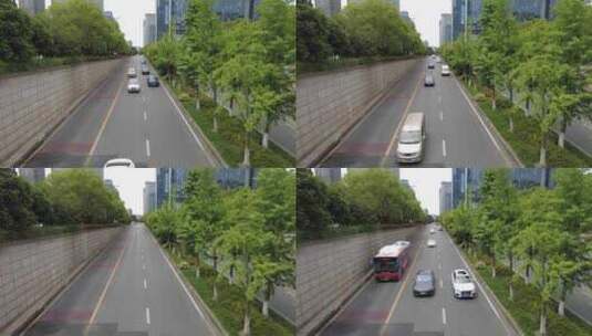 城市马路车流高清在线视频素材下载