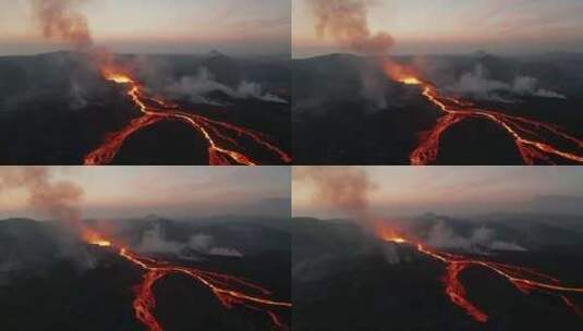 格尔丁达加尔斯戈斯火山【4K]高清在线视频素材下载