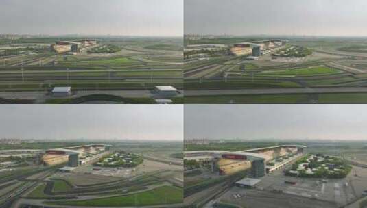 上海国际赛车场航拍2024高清在线视频素材下载