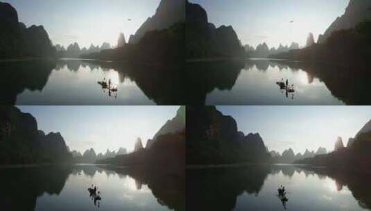 广西壮族自治区桂林市漓江风光高清在线视频素材下载