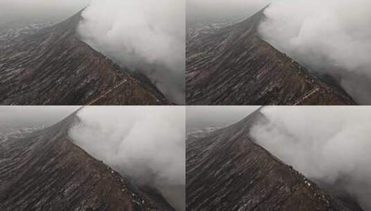 航拍Bromo火山高清在线视频素材下载