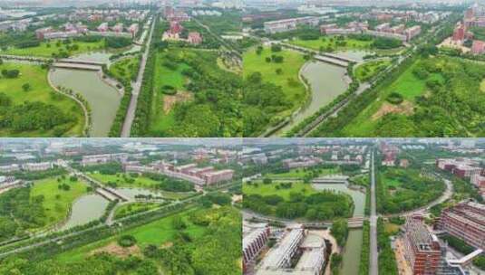 上海市闵行区上海交通大学闵行校区校园风景高清在线视频素材下载