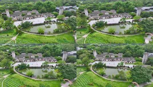 4K航拍深圳龙华版画基地6高清在线视频素材下载