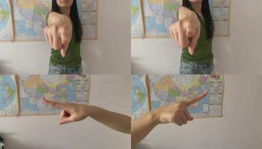 指指点点、指责、争执纠纷吵架家庭高清在线视频素材下载